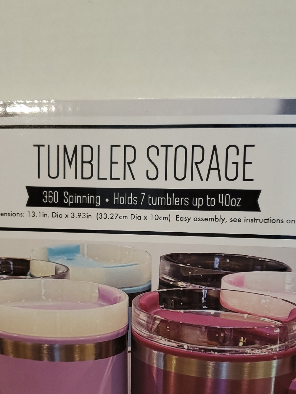 Tumblers 360° Spinning Storage Rack - Picture 2 of 3